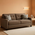 Contemporary Espresso Full Size Sofa Sleeper MemoryFoam