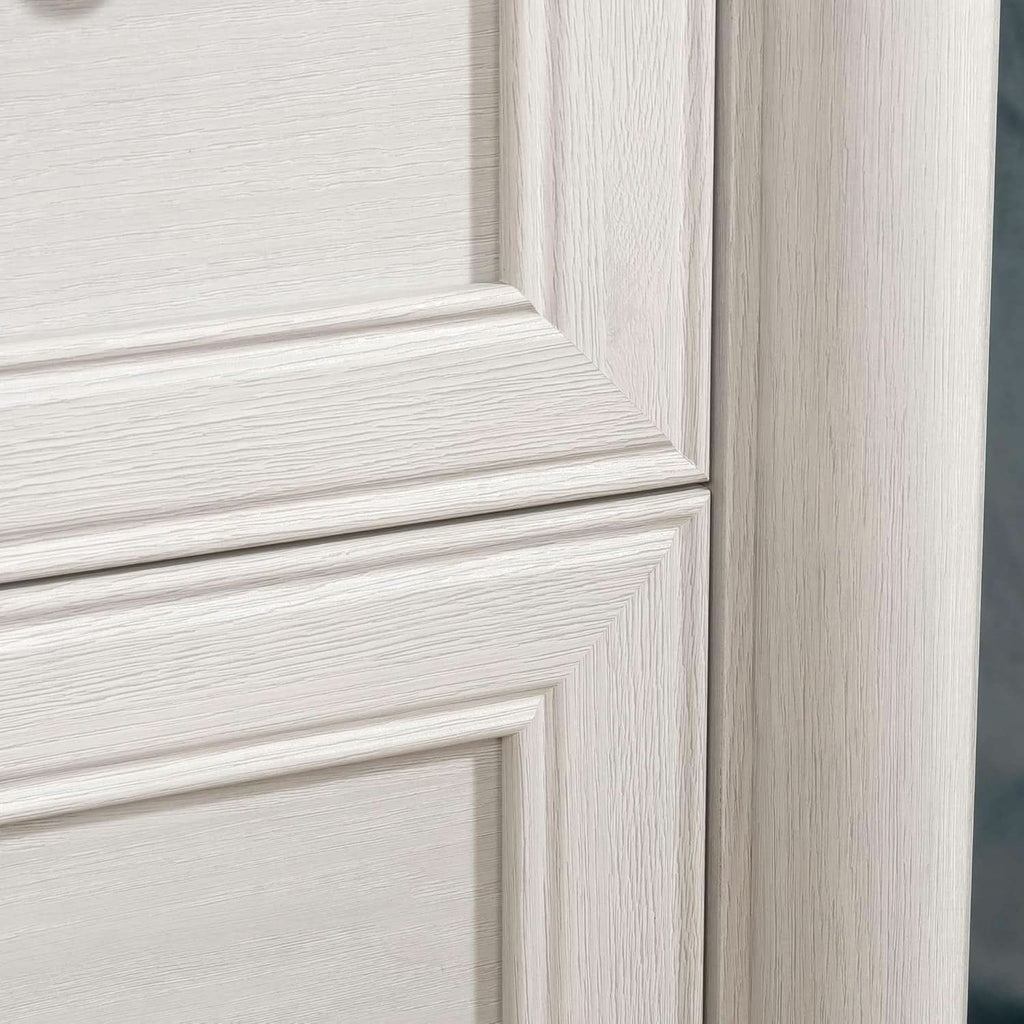 Two Drawer File Cabinet In Glacier Oak With Interlocking Drawers