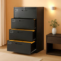 5 Drawer Lateral File Cabinet Lockable Metal Office Storage