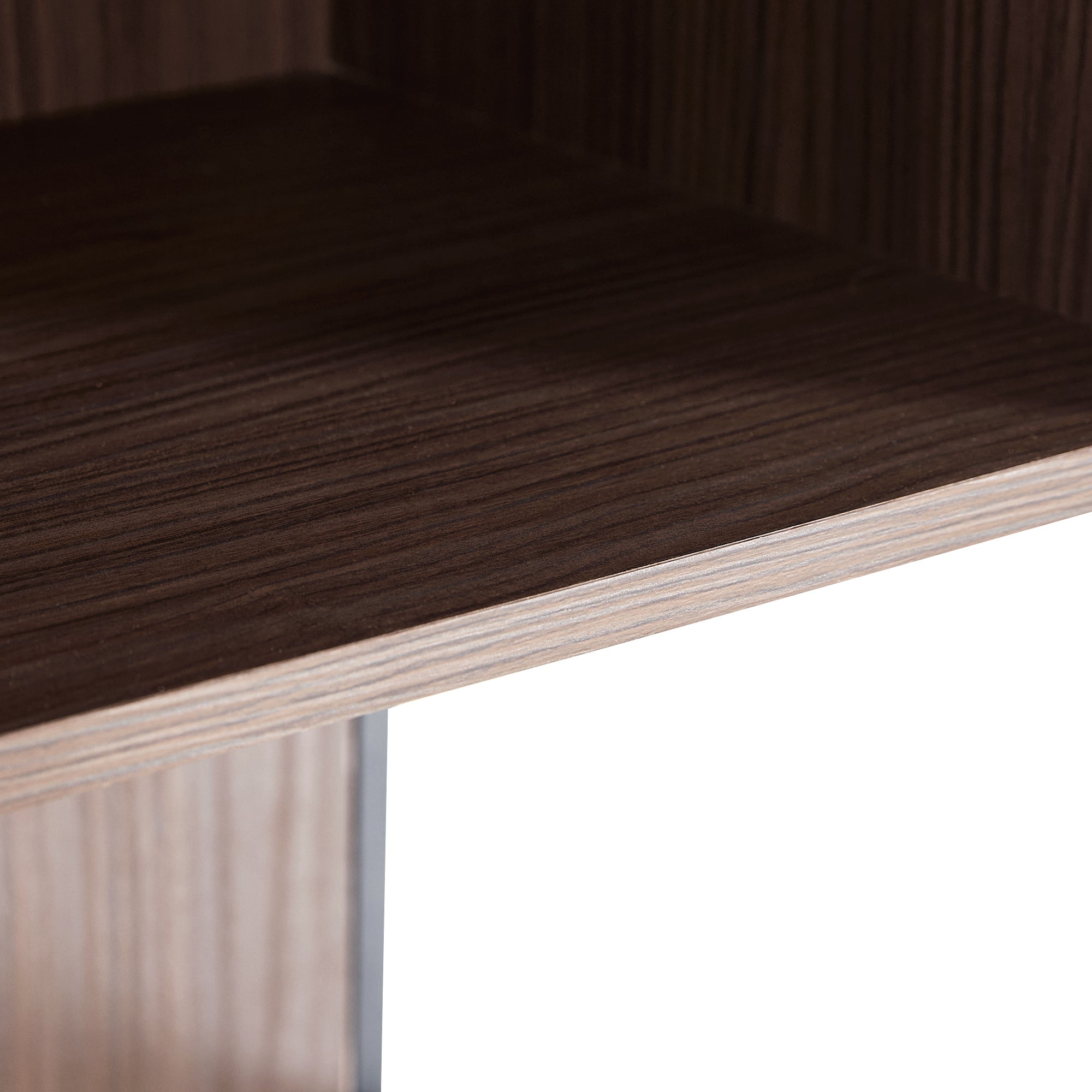 Modern Minimalist 51.2" Tall Lighted Display Cabinet with Tempered Glass