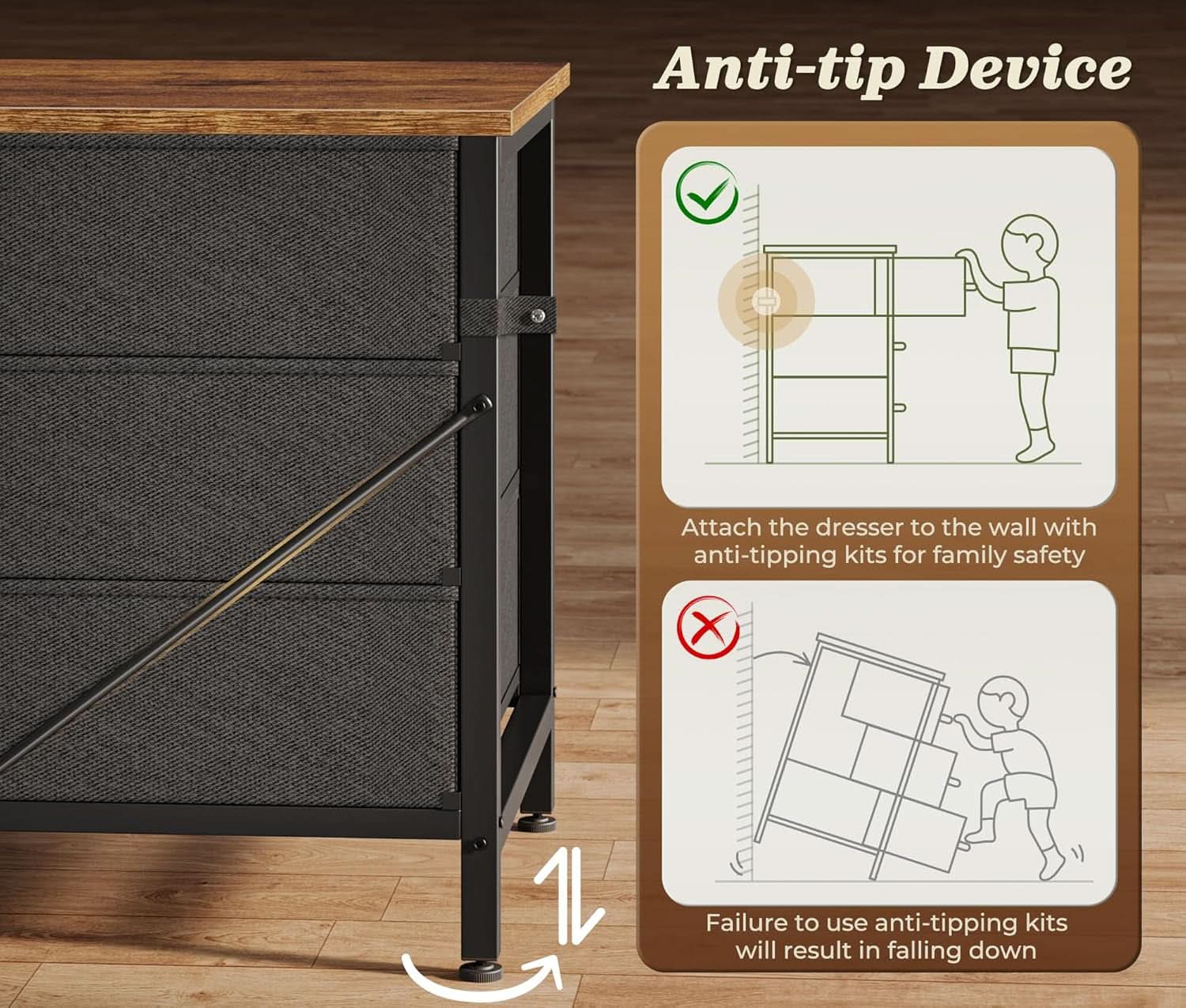 Ultralong 78Inch Dresser With Fifteen Storage Drawers