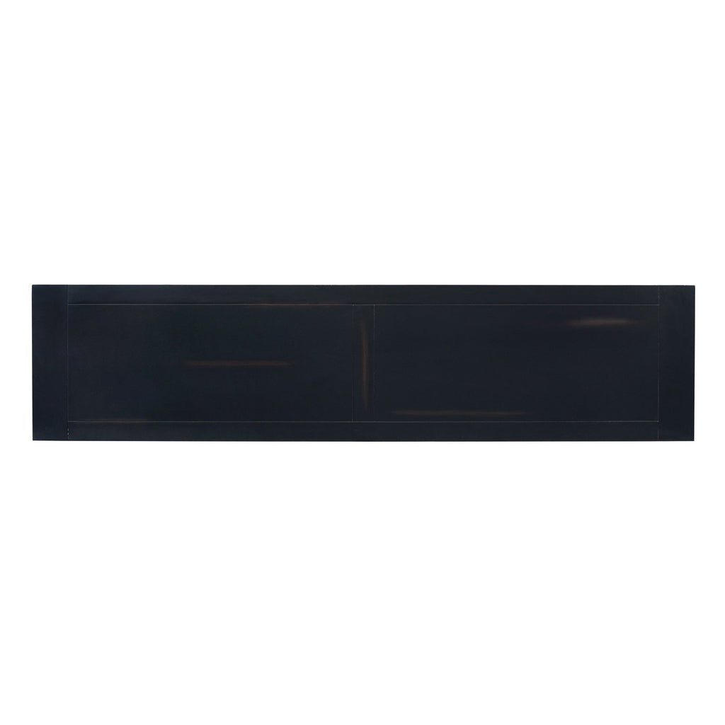 TREXM 63" Long Console Table with Drawers and Shelf