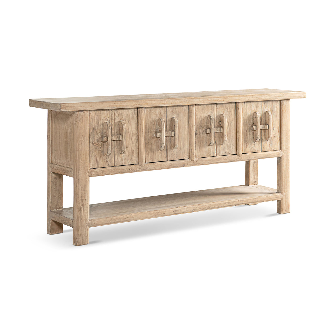 Rowan 60' Solid Reclaimed Pine Sideboard with Lower Shelf Heritage Light Natural Brown