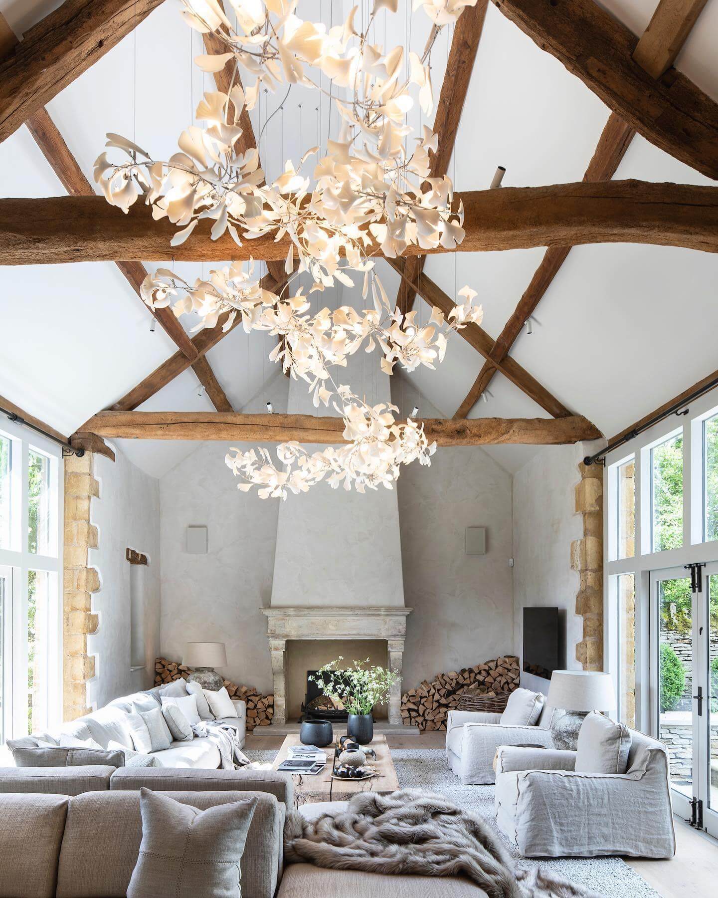 Gingko Chandelier Style H