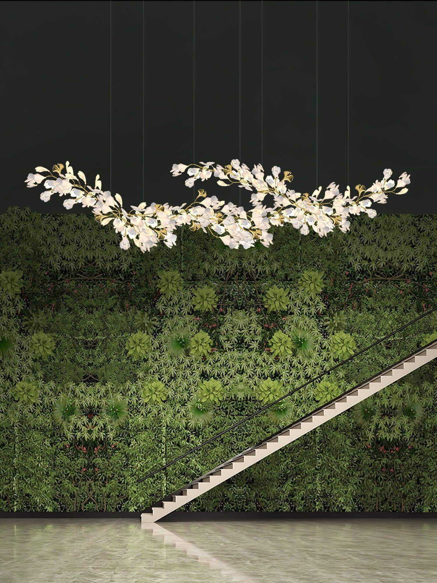 Gingko Chandelier Style H