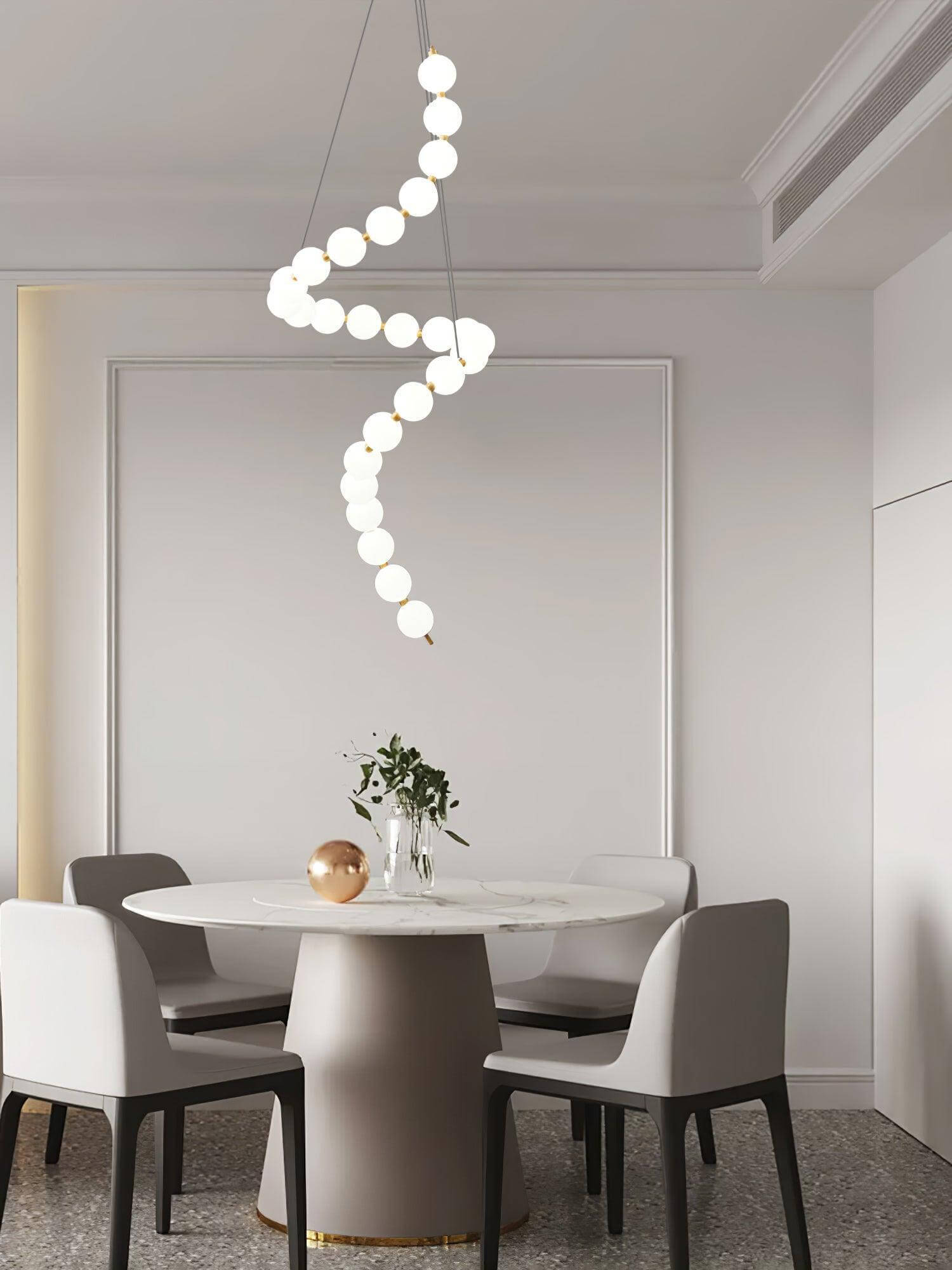 Art Pearl Necklace Chandelier