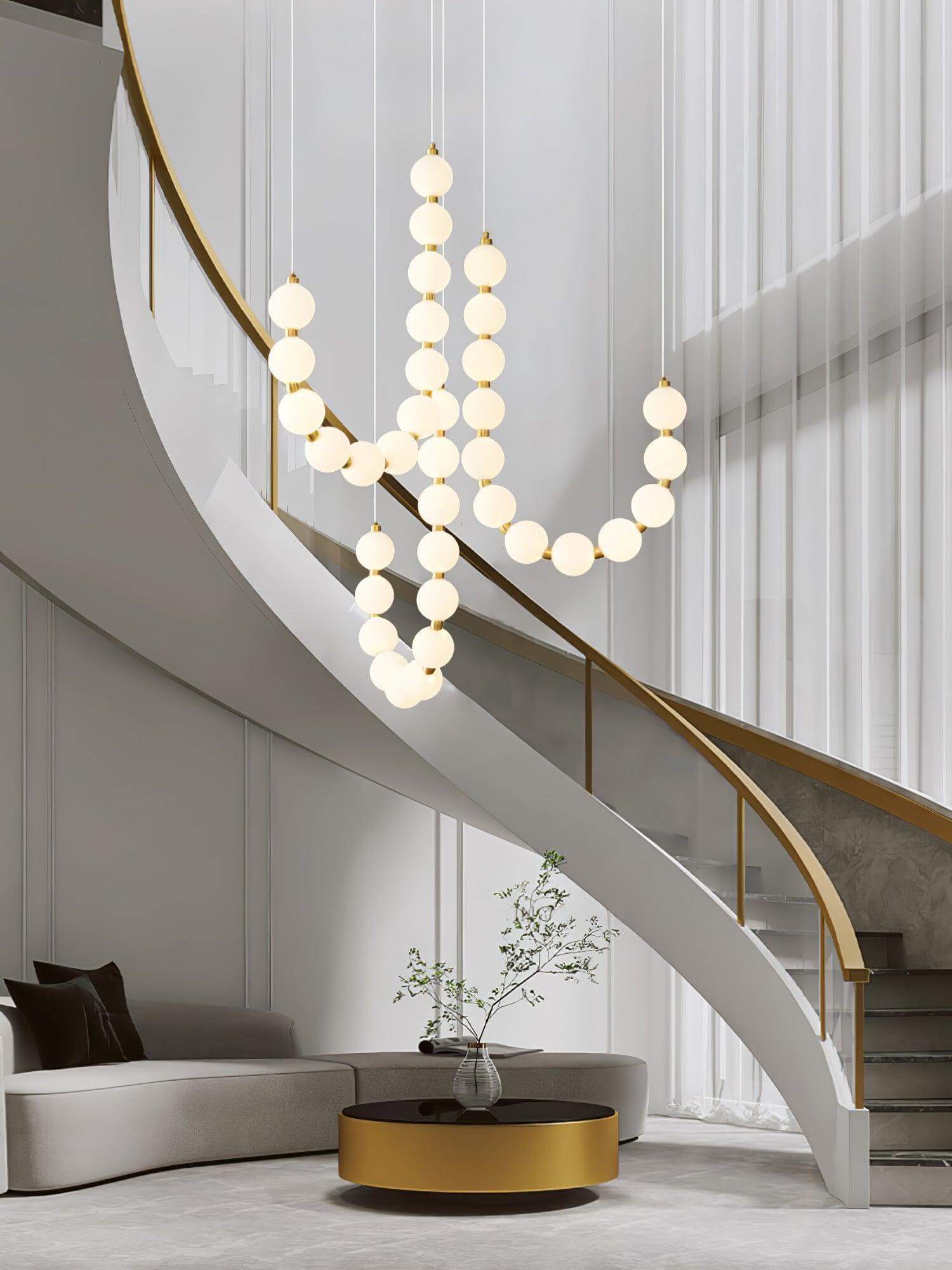 Art Pearl Necklace Chandelier