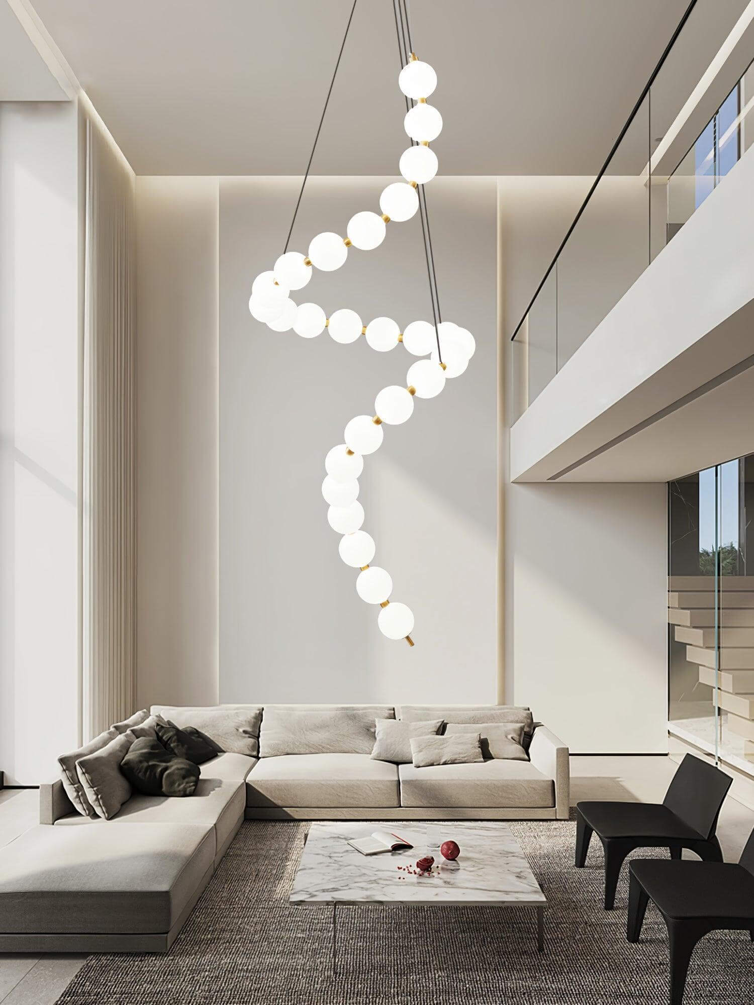 Art Pearl Necklace Chandelier