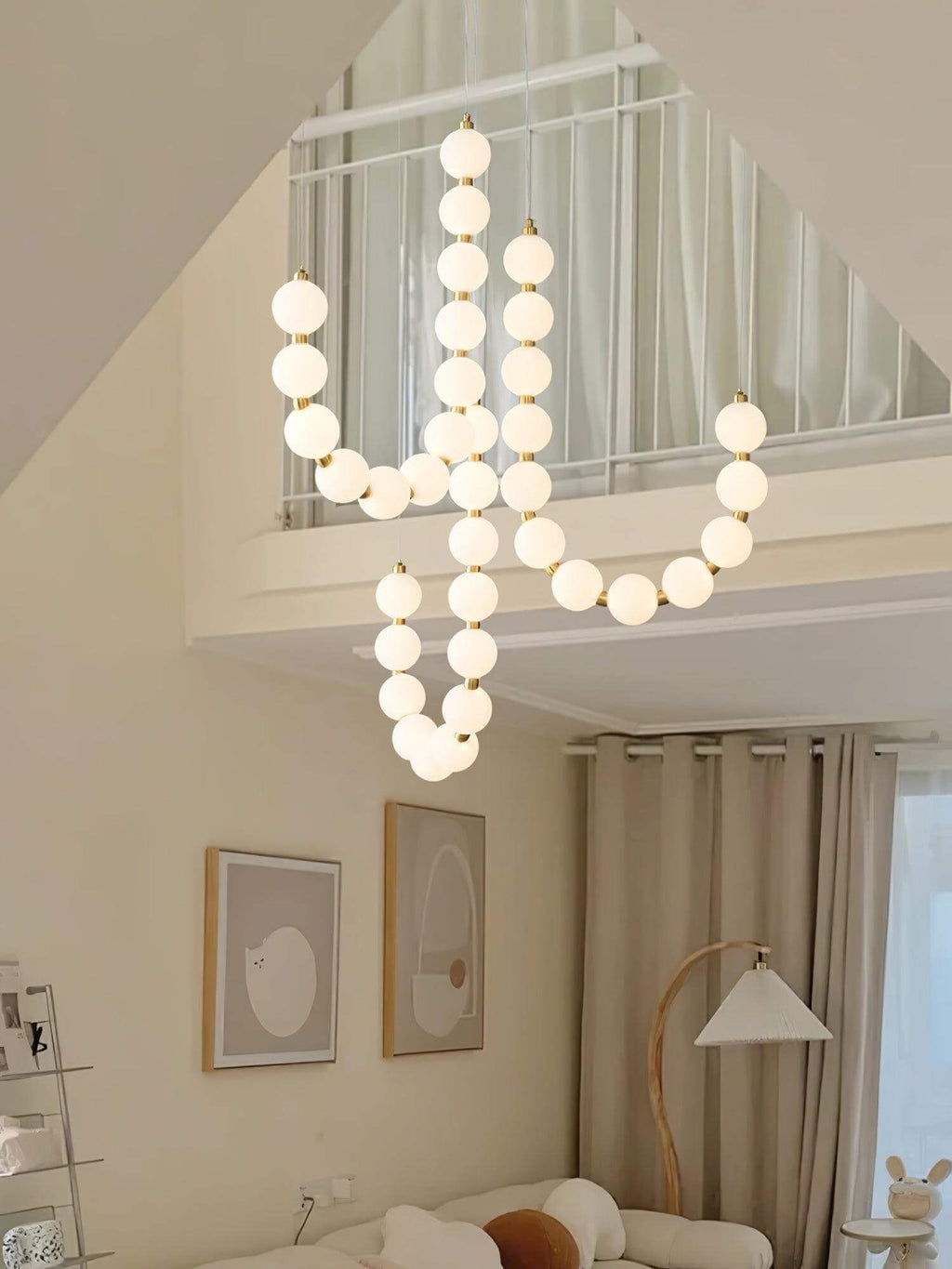 Art Pearl Necklace Chandelier