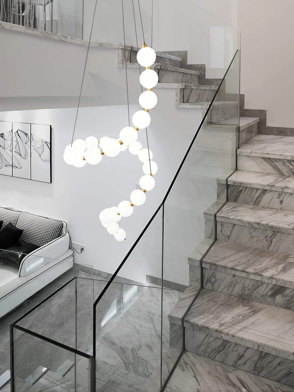 Art Pearl Necklace Chandelier