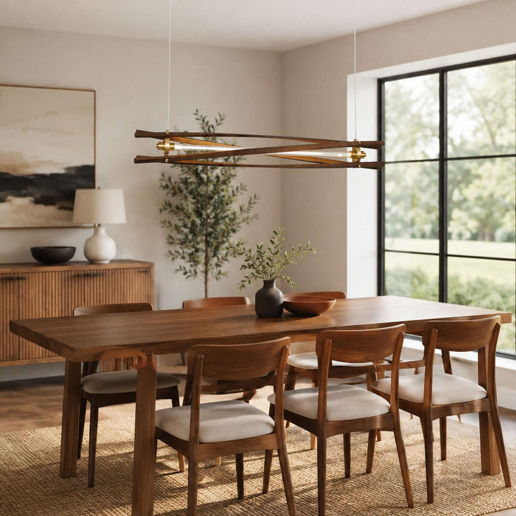 Axis Wood Chandelier
