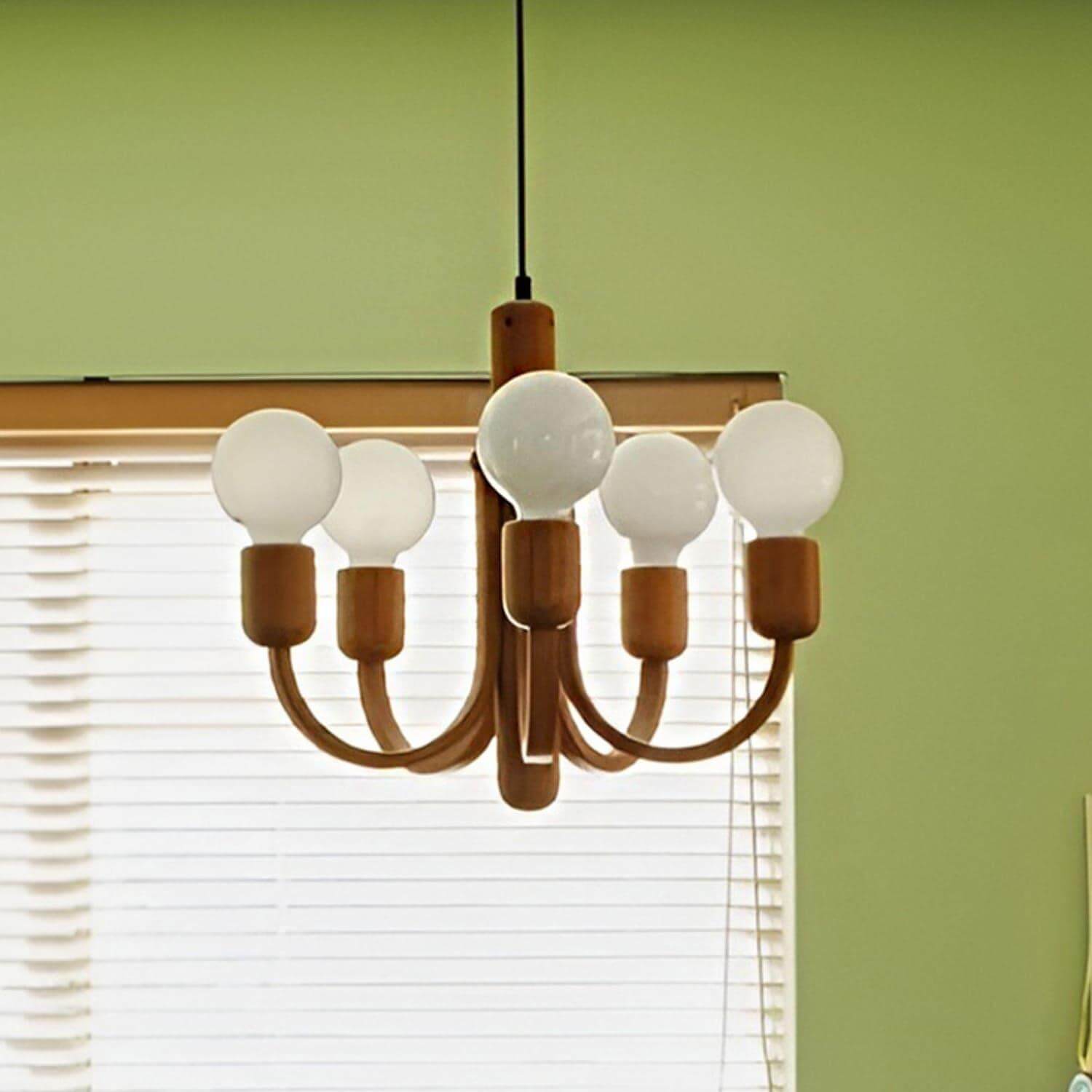 Candela Teak Chandelier