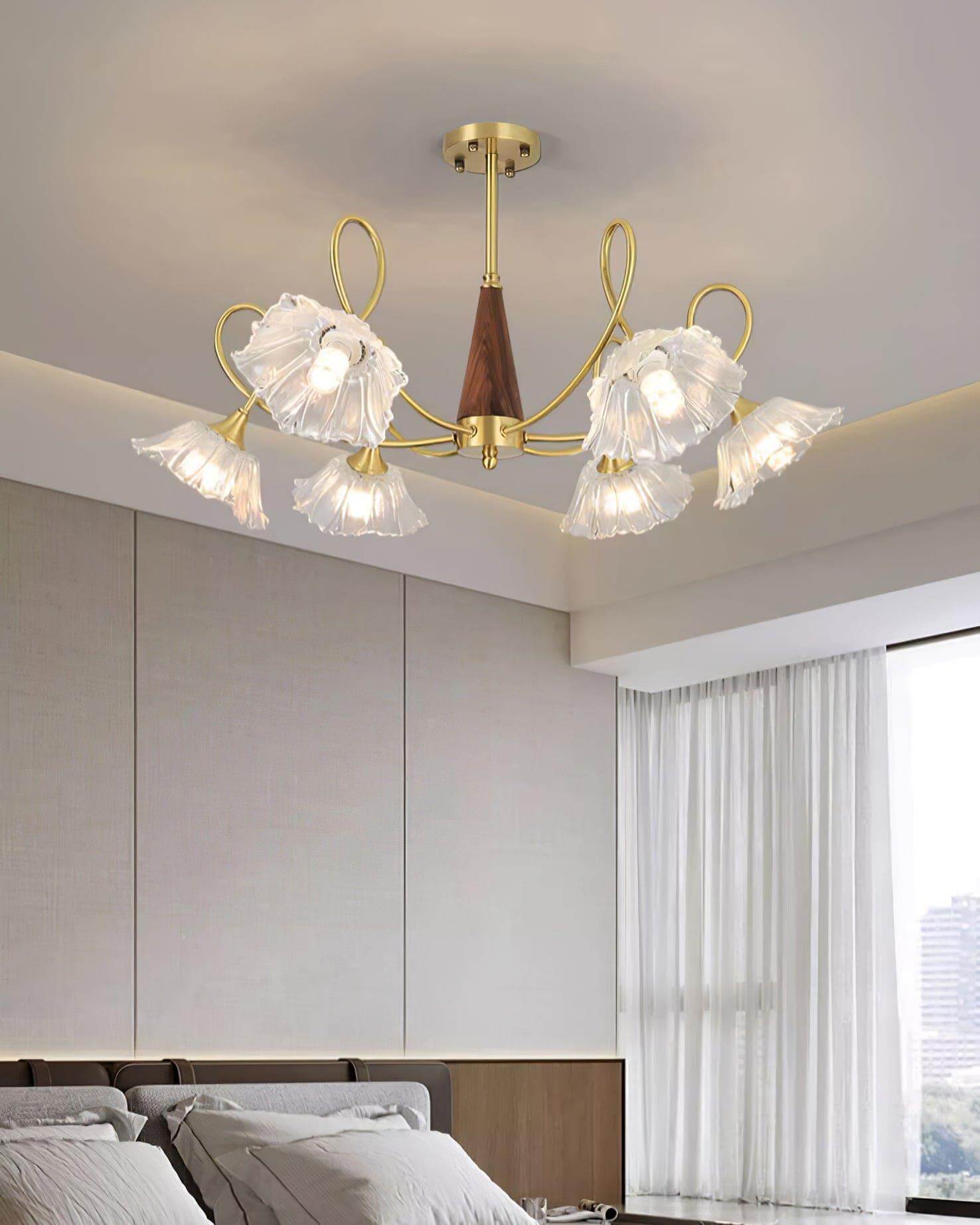 Century Lotus Leaf Chandelier