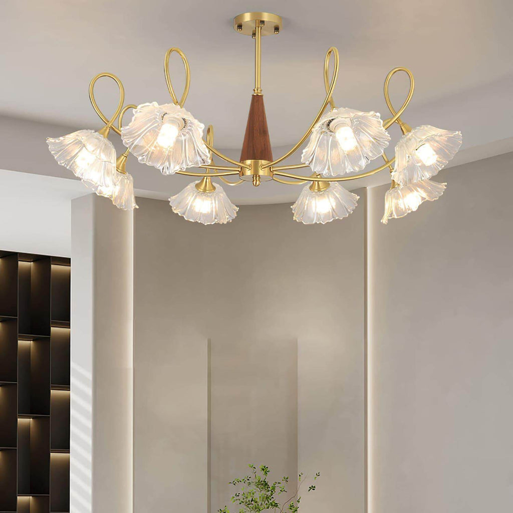 Century Lotus Leaf Chandelier