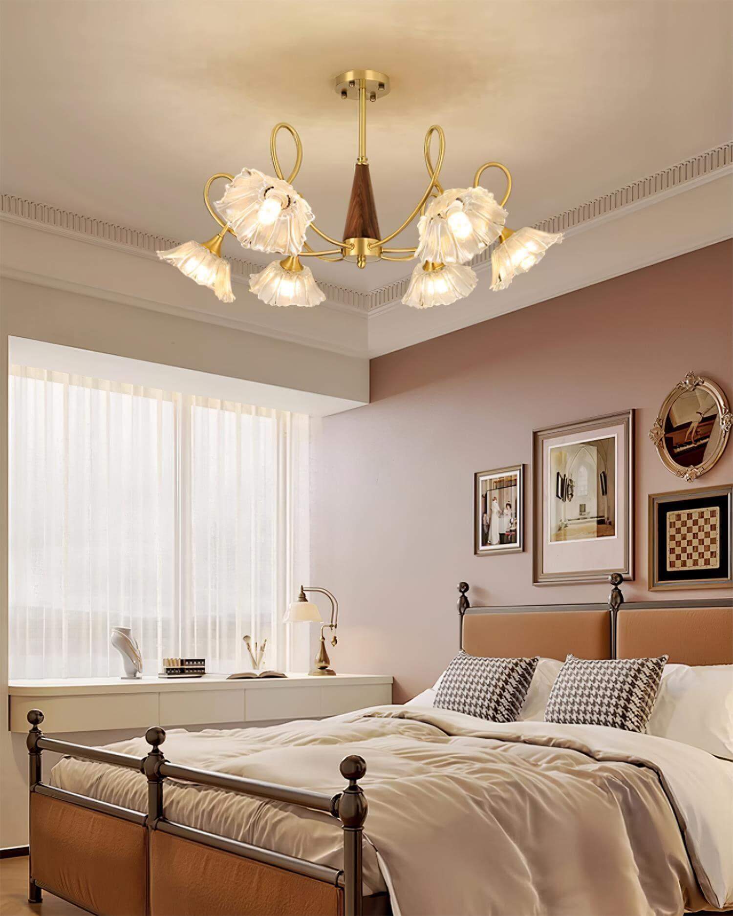 Century Lotus Leaf Chandelier