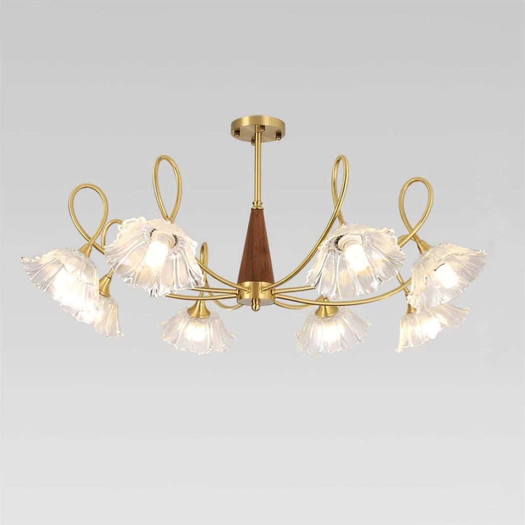 Century Lotus Leaf Chandelier