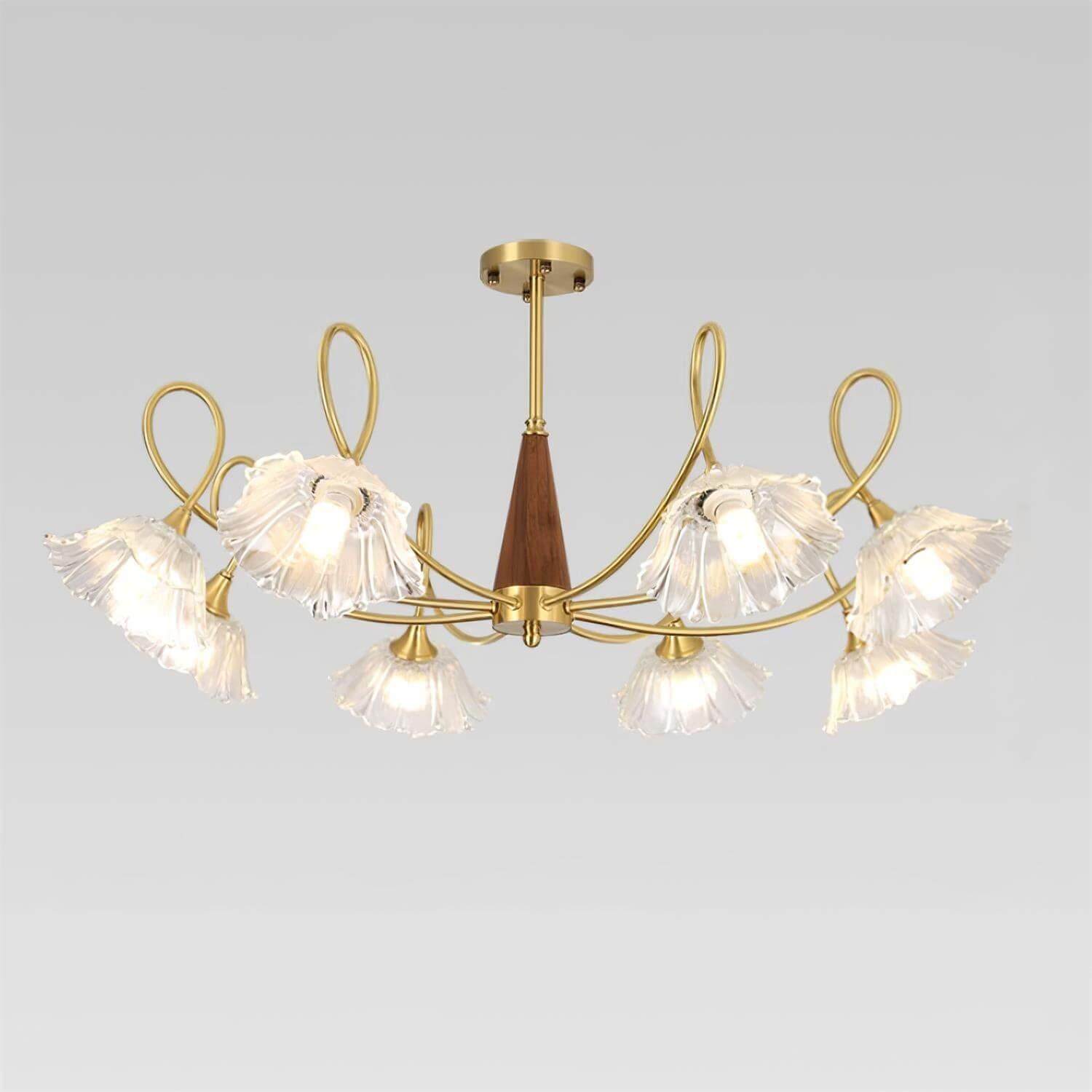 Century Lotus Leaf Chandelier
