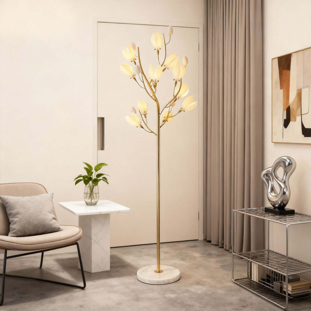 Ceramics Magnolia Floor Lamp