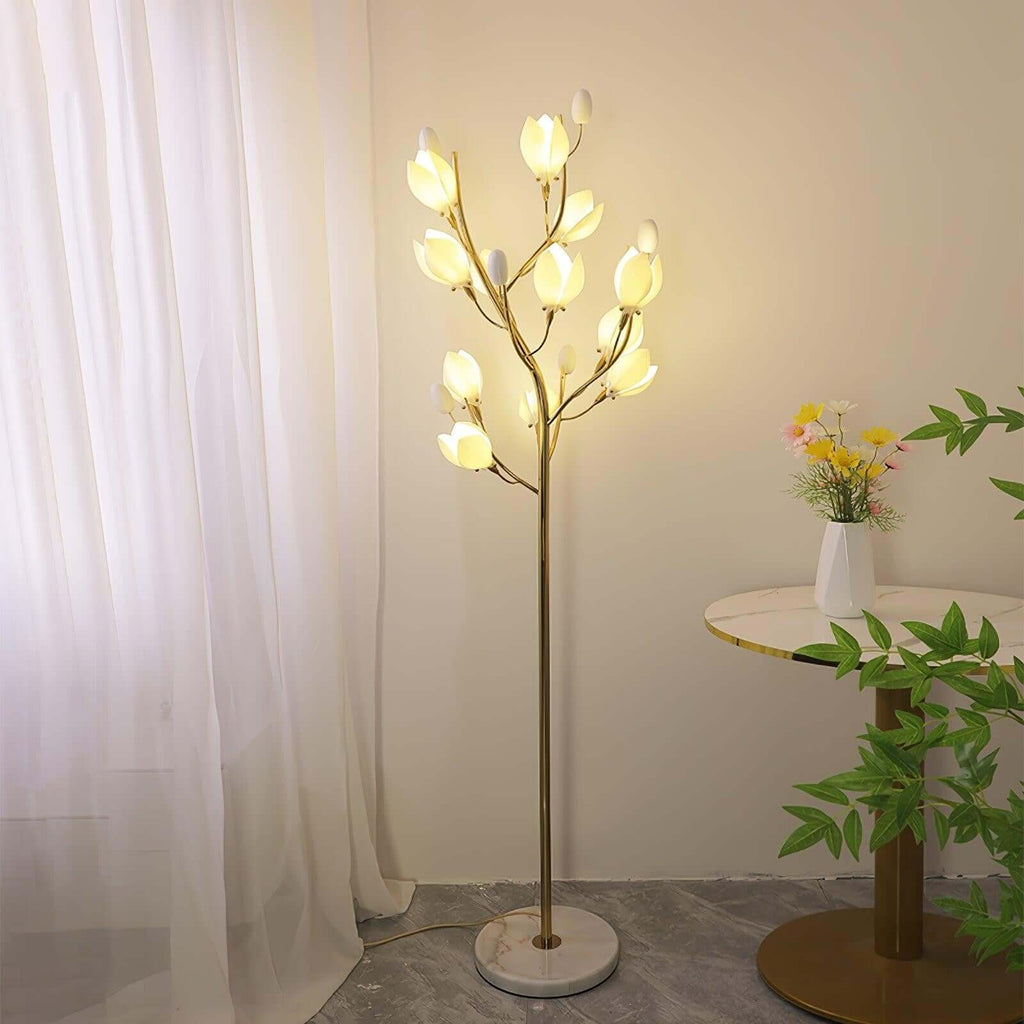 Ceramics Magnolia Floor Lamp