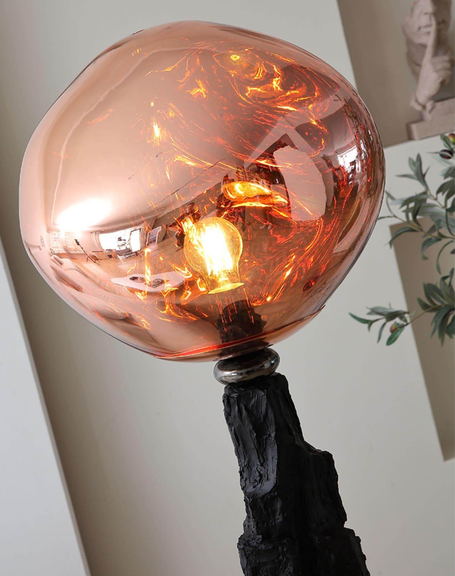 Charcoal Lava Floor Lamp