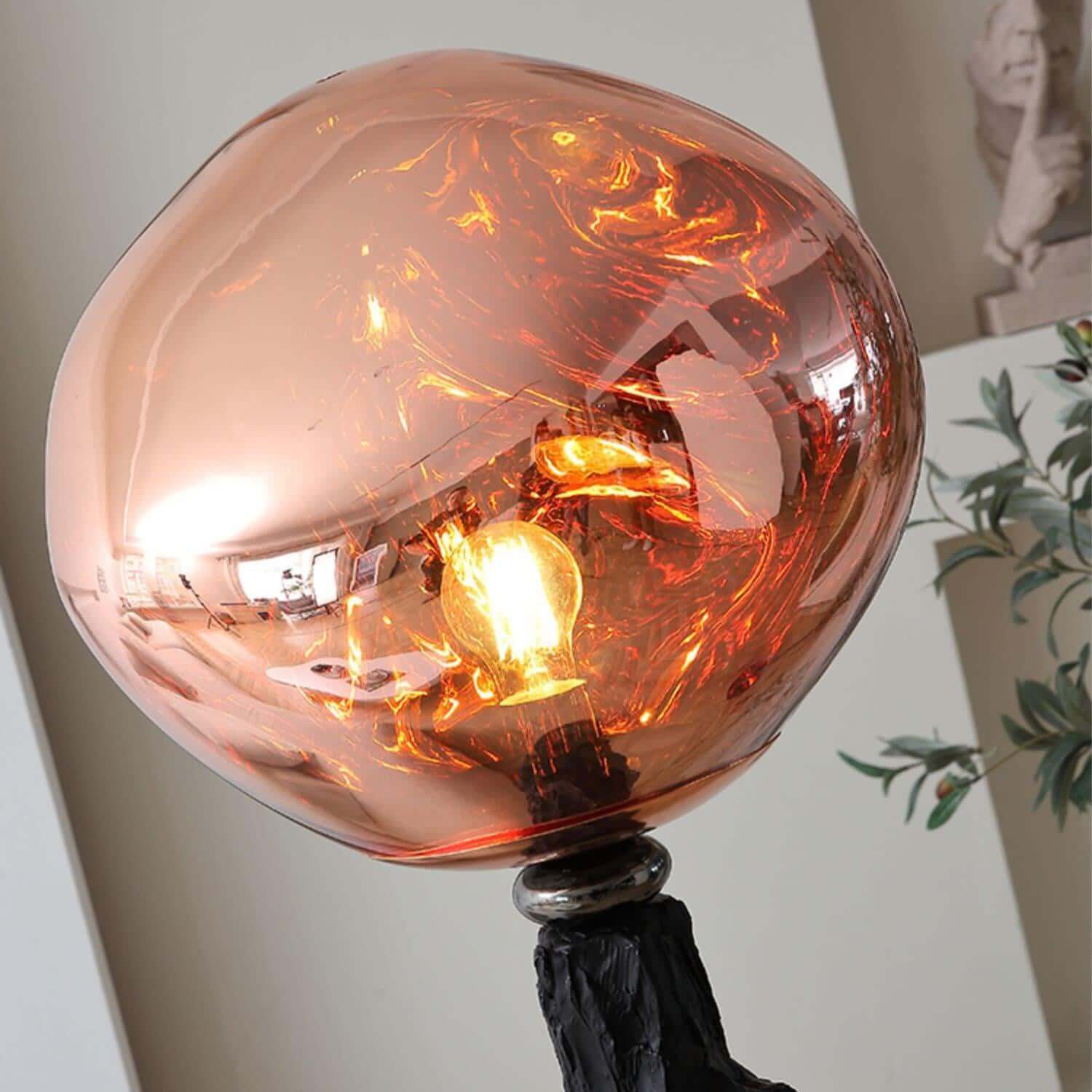 Charcoal Lava Floor Lamp