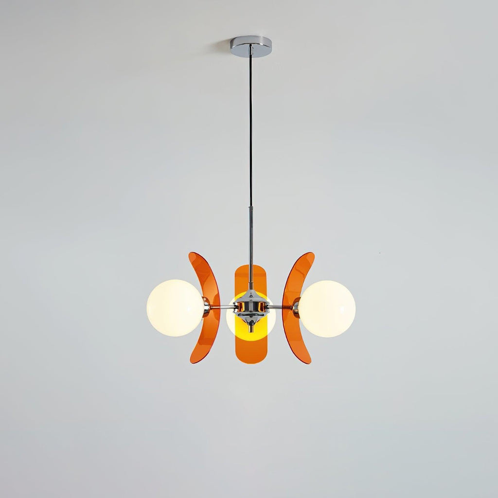 Coloured Petal Chandelier