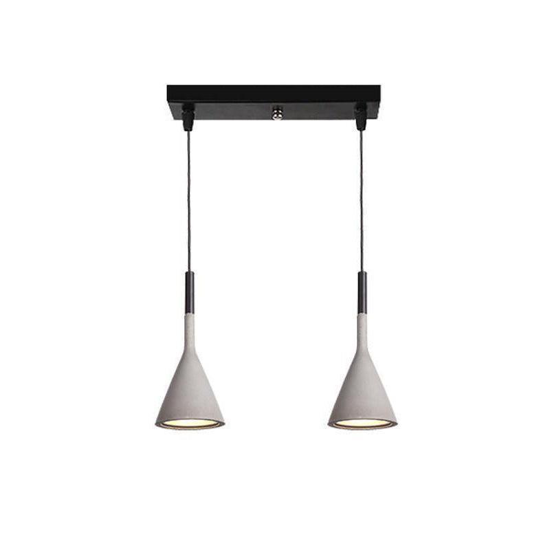 Tapered Concrete Pendant Light