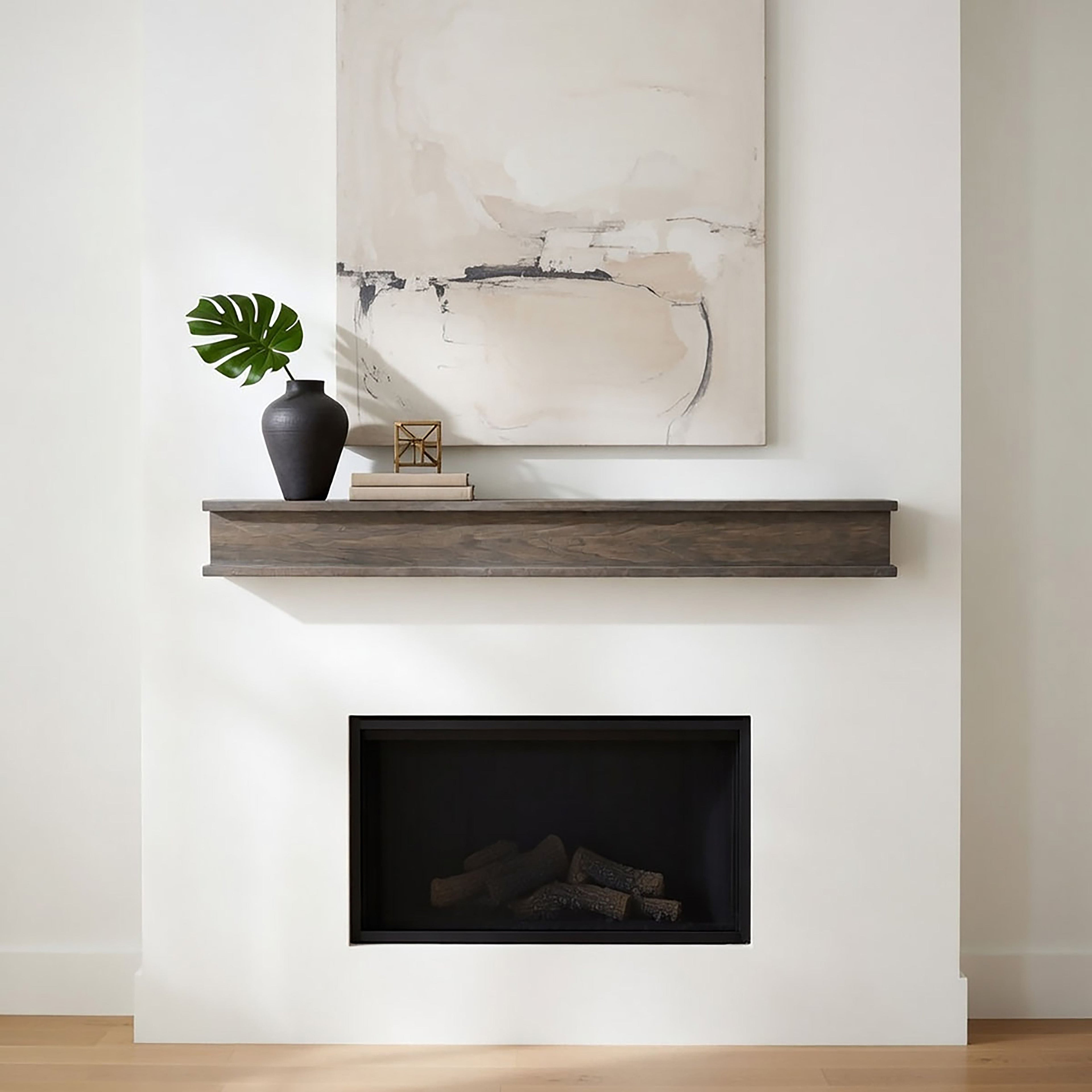 Cottage Fireplace Mantel Shelf – Real Wood