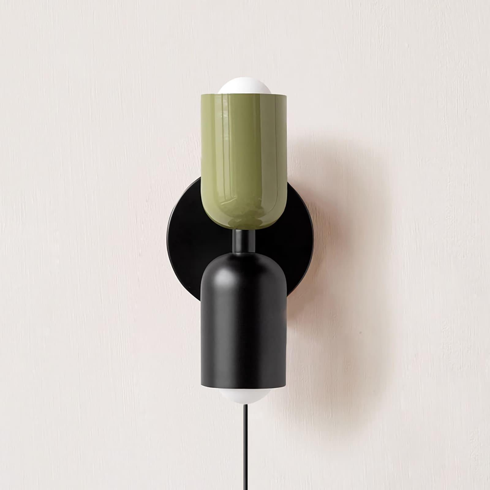Couleur Double-Head Plug In Wall Lamp