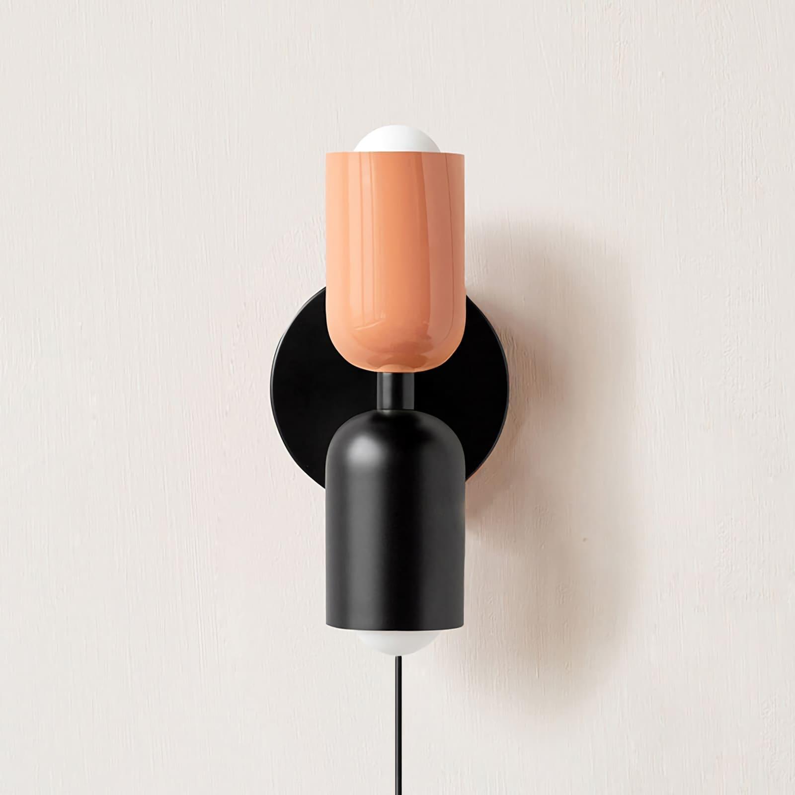Couleur Double-Head Plug In Wall Lamp