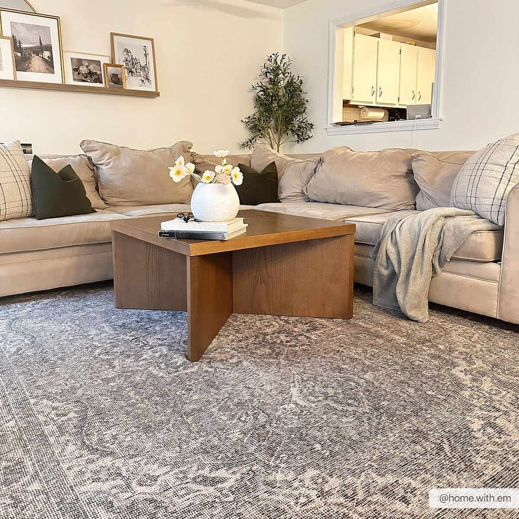 Greenpoint Dusty Blue Washable Rug