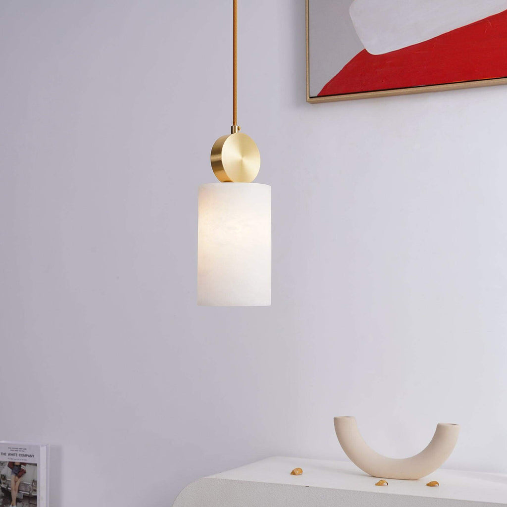 Etruscan Alabaster Pendant Light