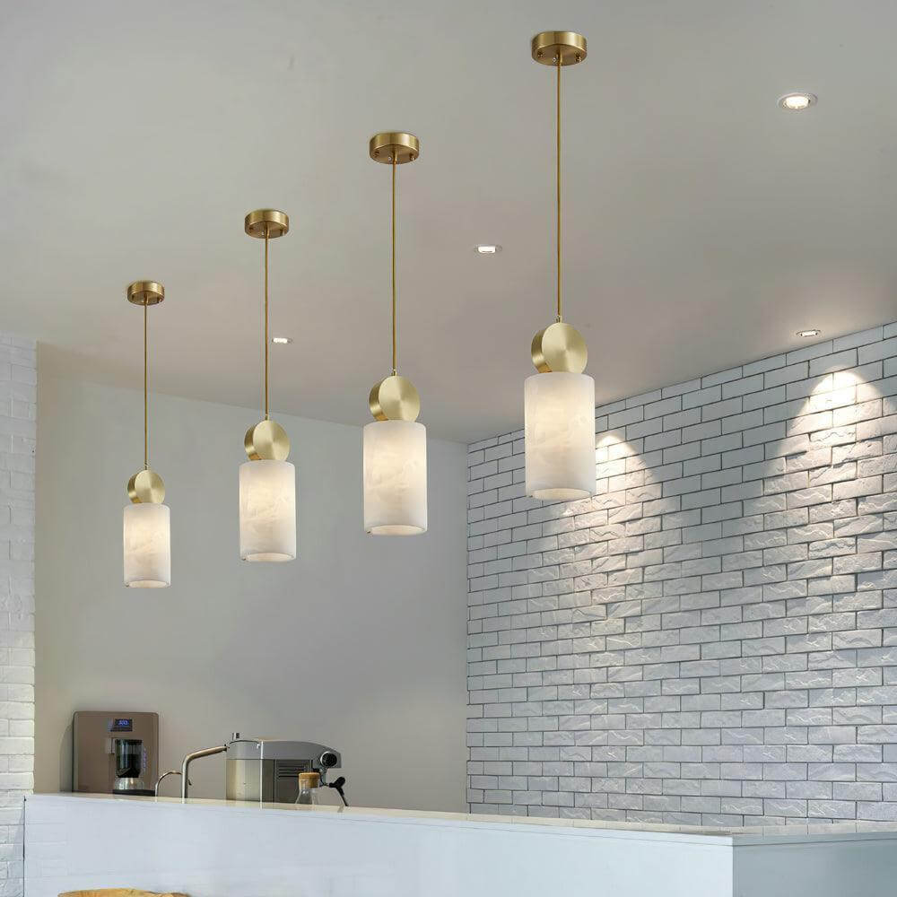 Etruscan Alabaster Pendant Light