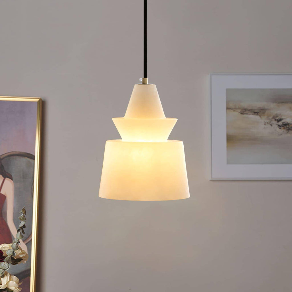 Flo  S  Alabaster Pendant Light