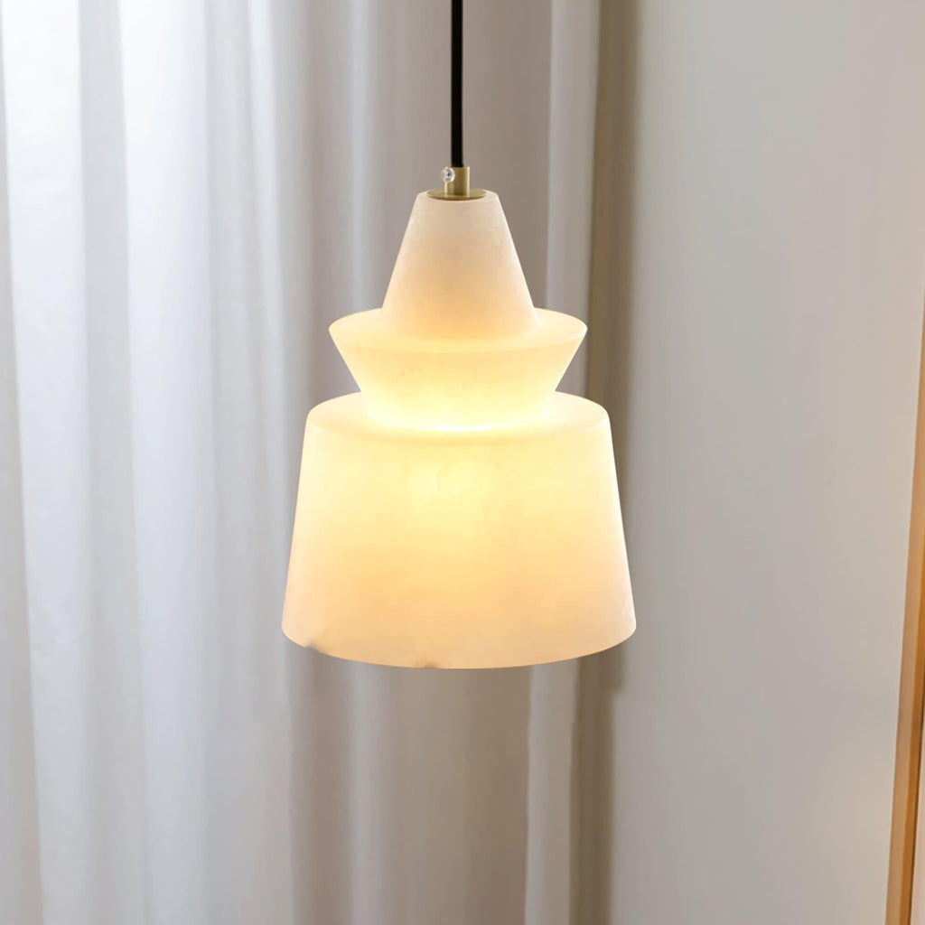 Flo  S  Alabaster Pendant Light