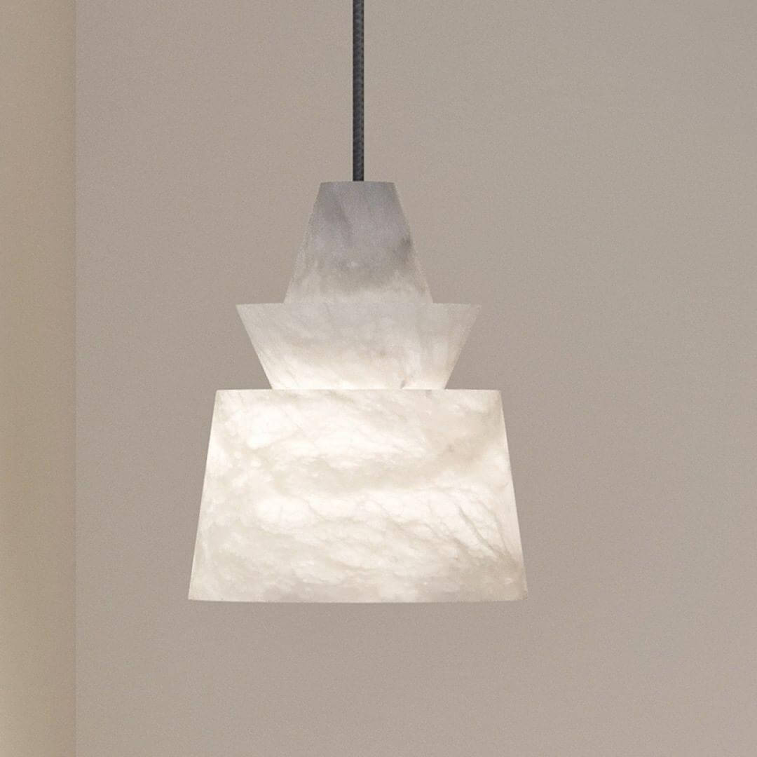 Flo  S  Alabaster Pendant Light