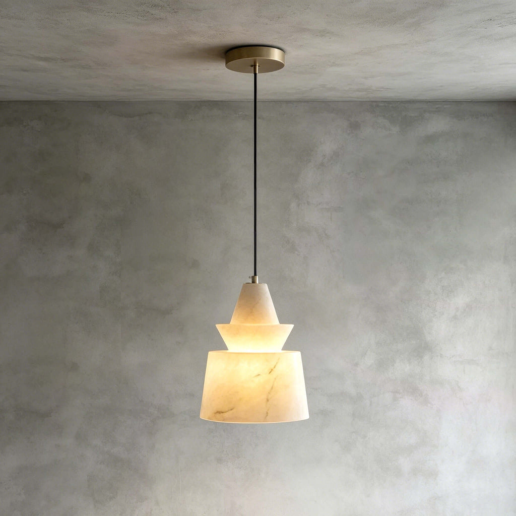Flo  S  Alabaster Pendant Light