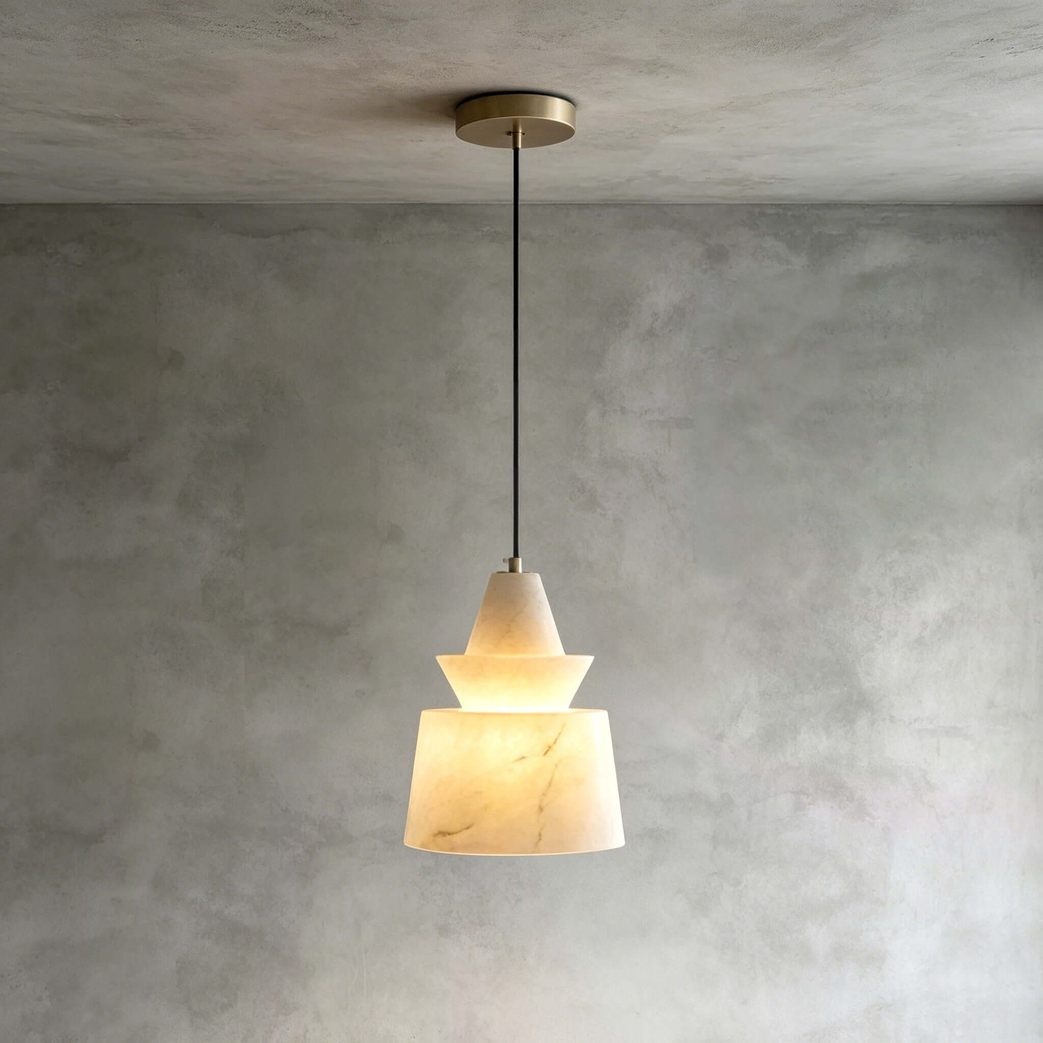 Flo  S  Alabaster Pendant Light