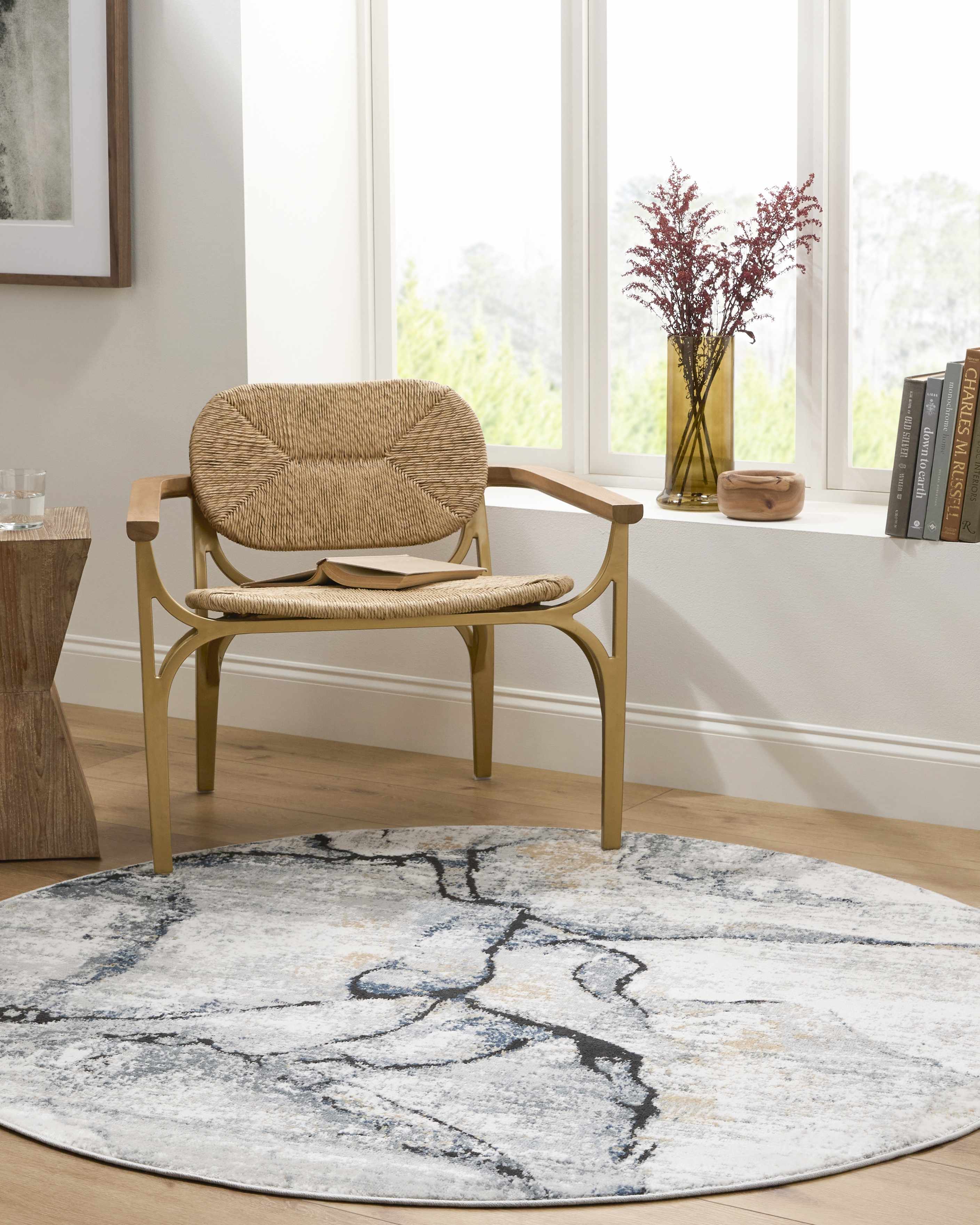 Fremantle Gray Marble Rug