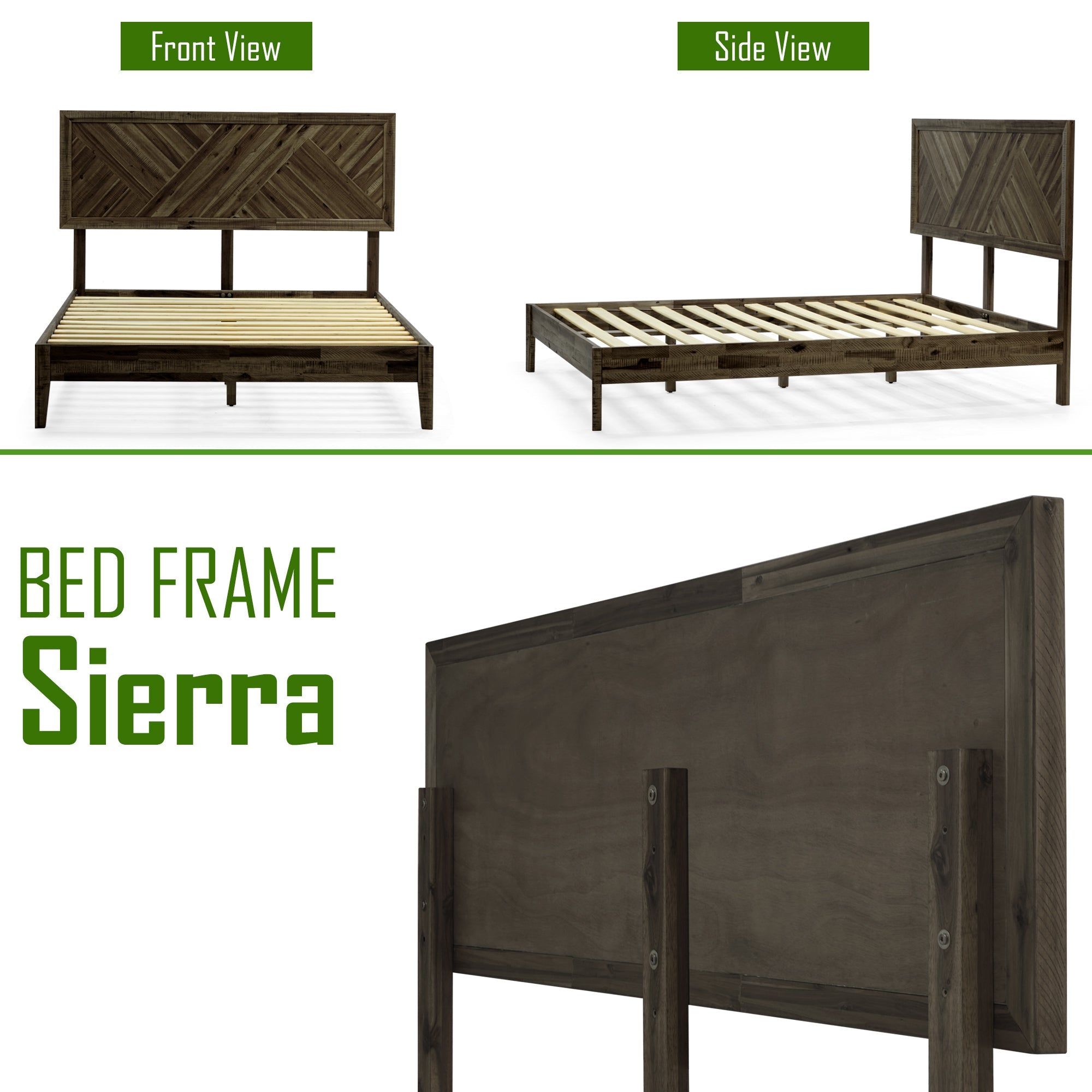 Sierra Solid Wood Bed Frame