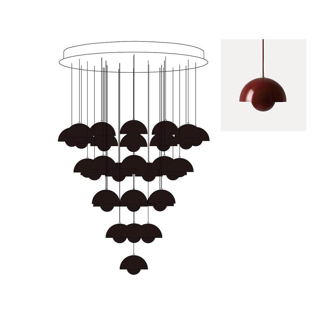 Flowerpot Combination Chandelier
