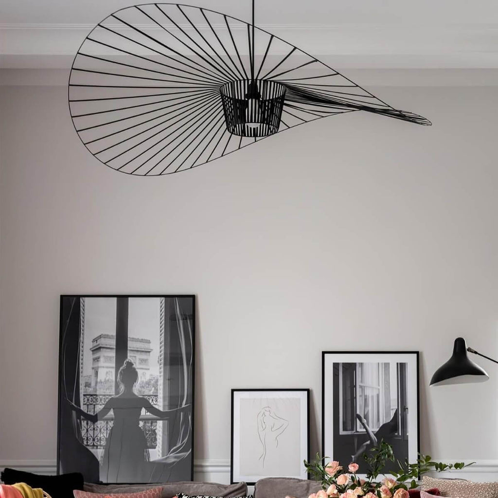 French Vertigo Fiberglass Chandelier 54.7"