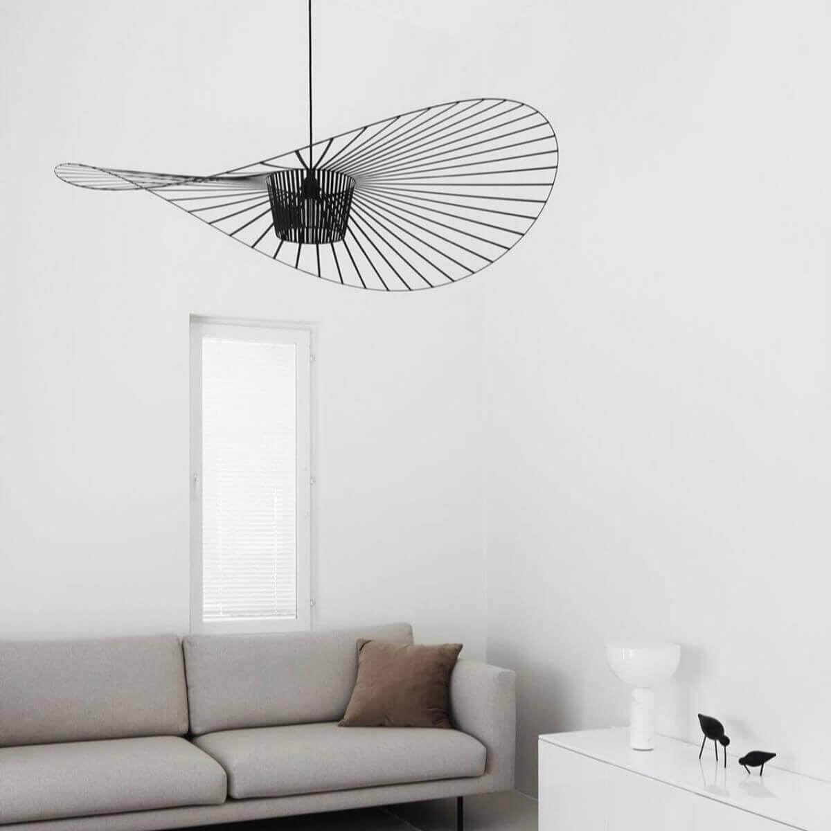 French Vertigo Fiberglass Chandelier 39.4"