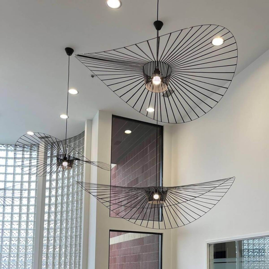 French Vertigo Fiberglass Chandelier 39.4"