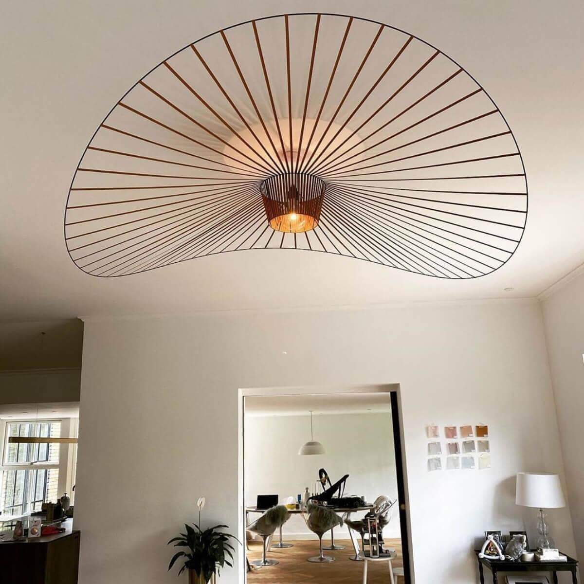 French Vertigo Fiberglass Chandelier 39.4"