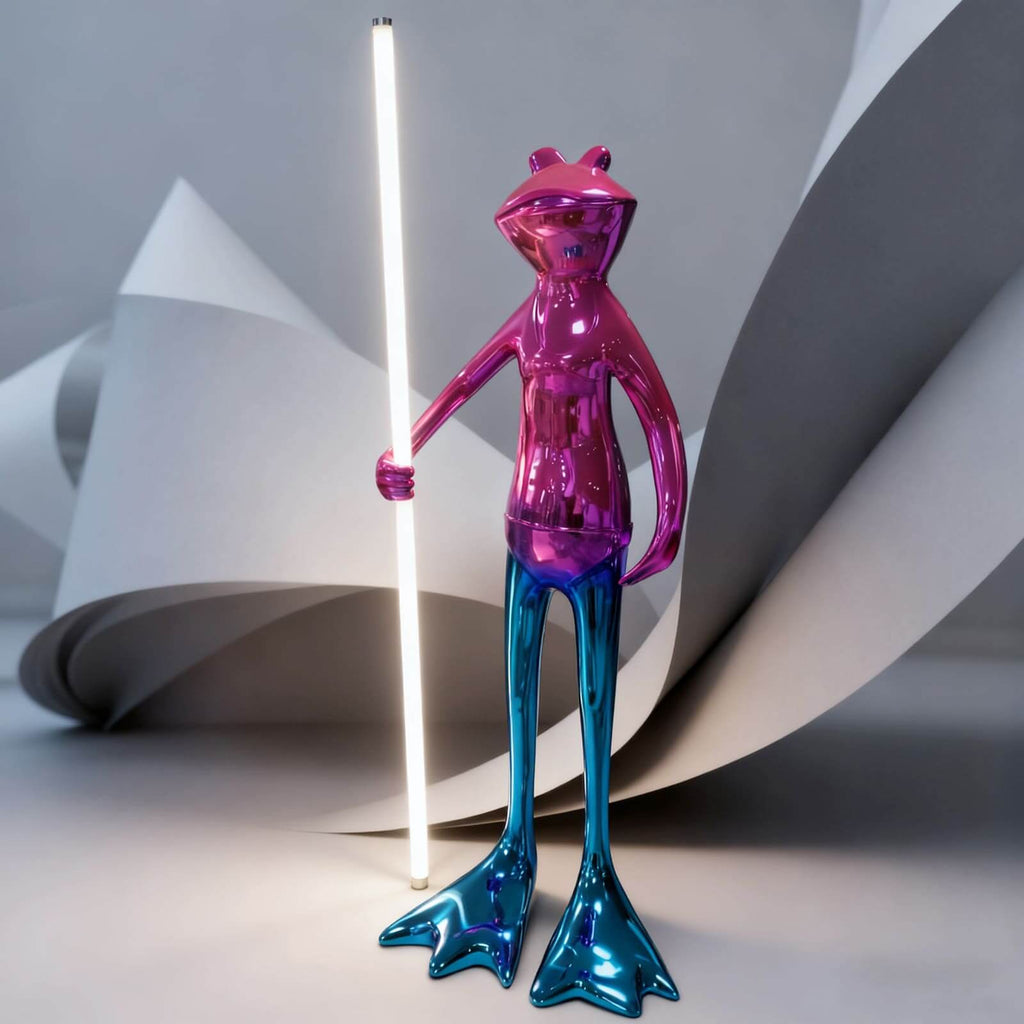 Frogman Sculpture Floor Lamp