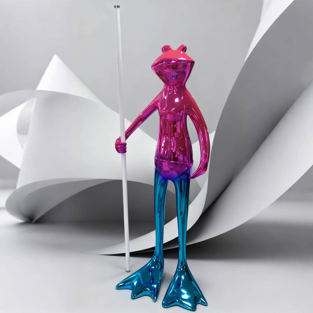 Frogman Sculpture Floor Lamp