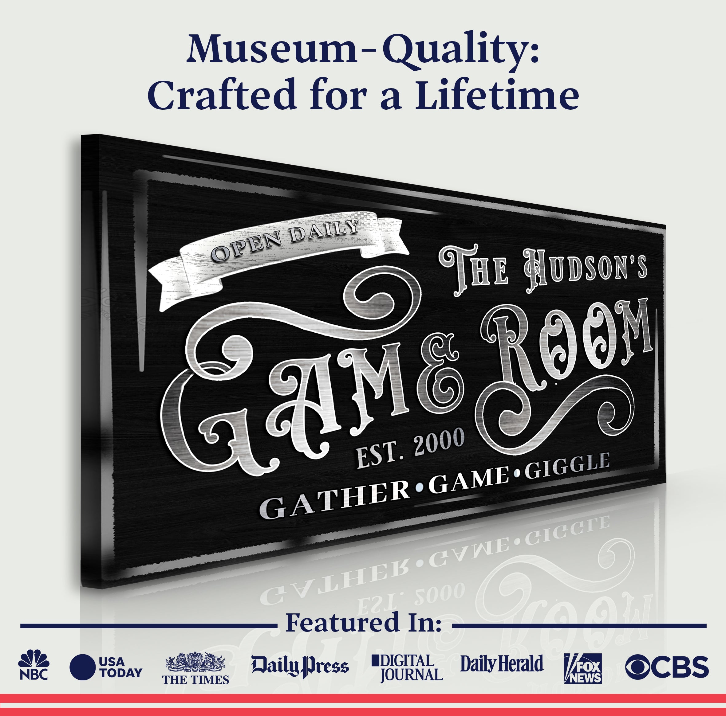 Personalized Game Room Sign II