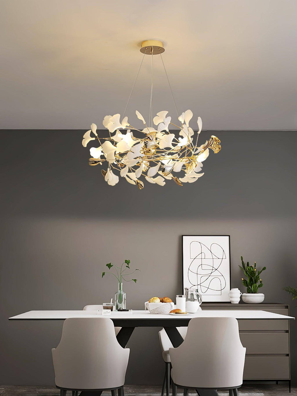 Gingko Chandelier Style F