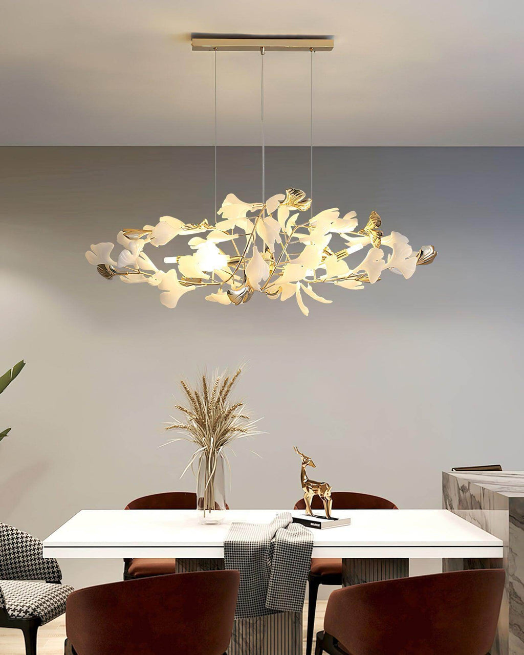Gingko Chandelier Style F